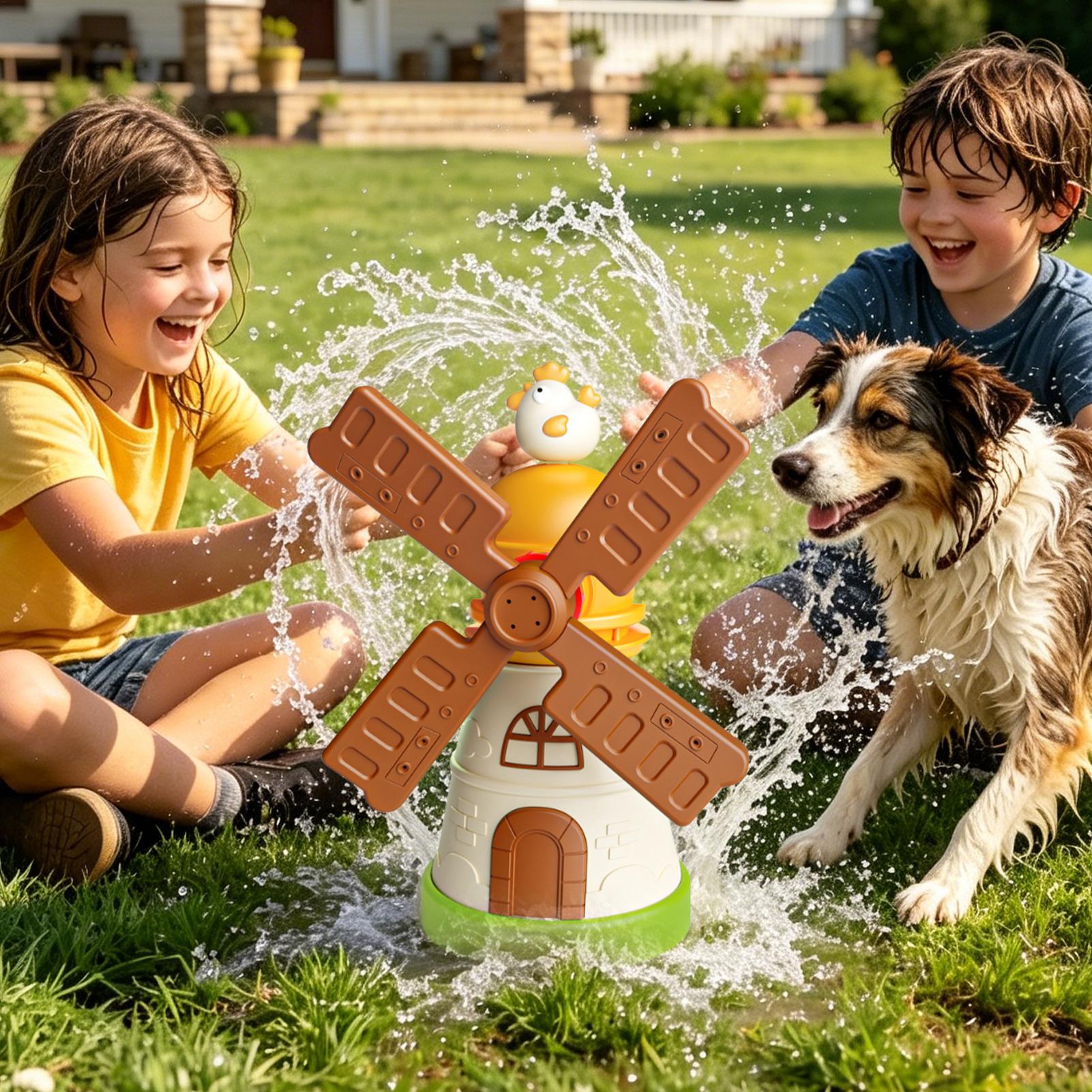 Kids Yard Toys - لعبة رشاش مياه دوارة للأطفال على