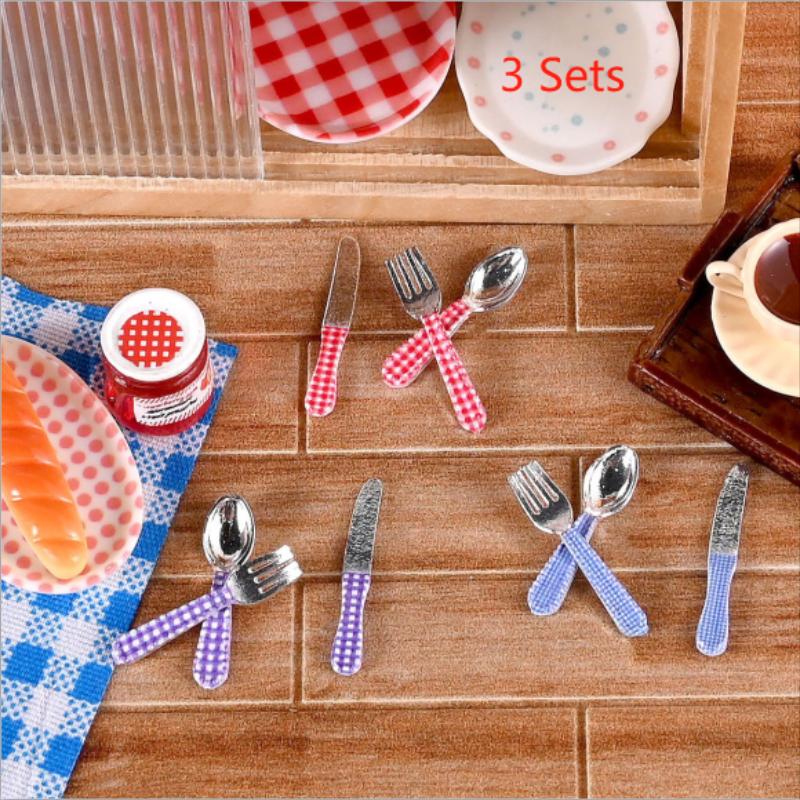 Kids Toys Kitchen Set - 3 مجموعة دمية مصغرة المطبخ لعبة