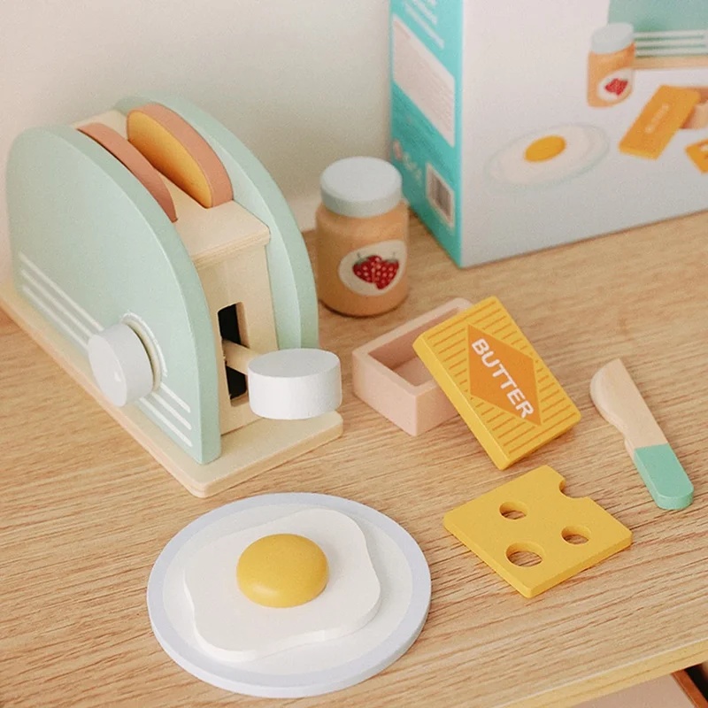 لعبة محمصة خبز خشبية للأطفال،  - مراجعة Kids Toys Kitchen Set وسعره
