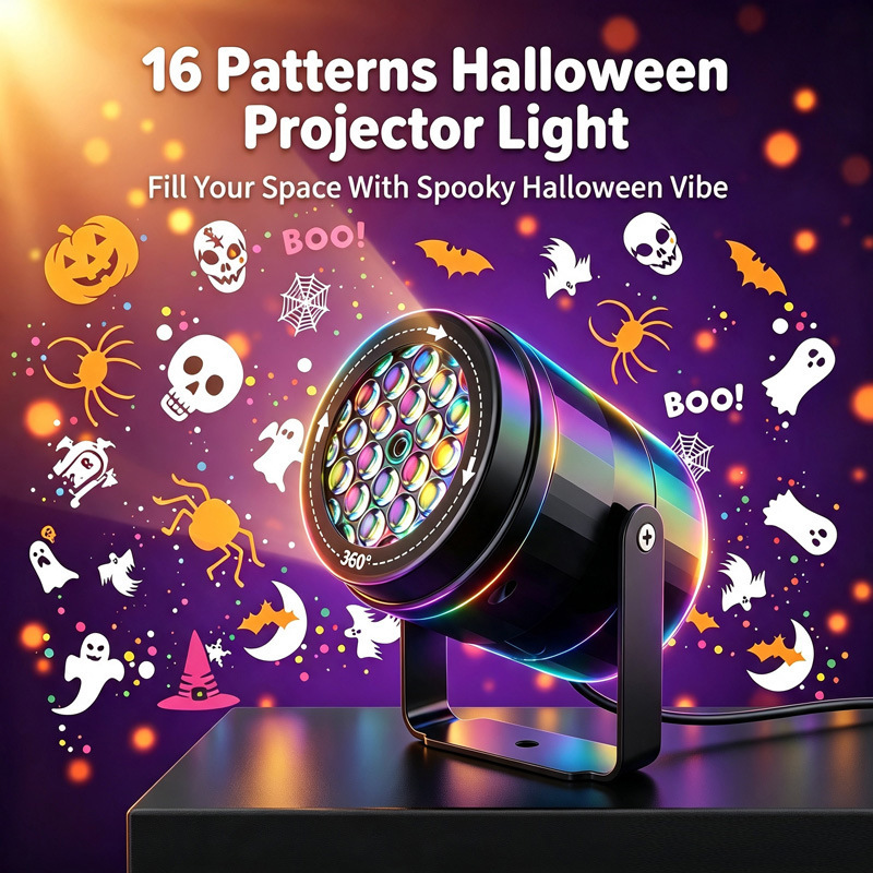 ضوء بروجيكتور LED للهالوين وعي - مراجعة Kids Yard Toys وسعره