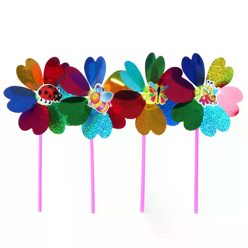 طاحونة هواء ملونة بالترتر لتزي - مراجعة Kids Yard Toys وسعره